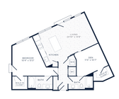 A3 floor plan Flats at 703