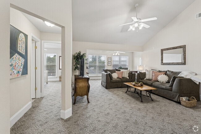 2BR, 2BA - 1,350SF - Living Room - Lenox Park