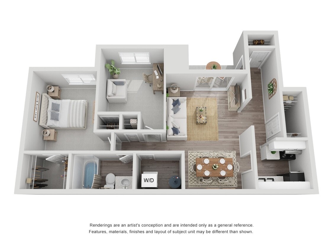 Floor Plan - 2 x 1 LOWER