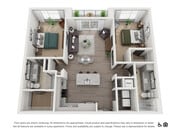 2CR floor plan The Mint 425