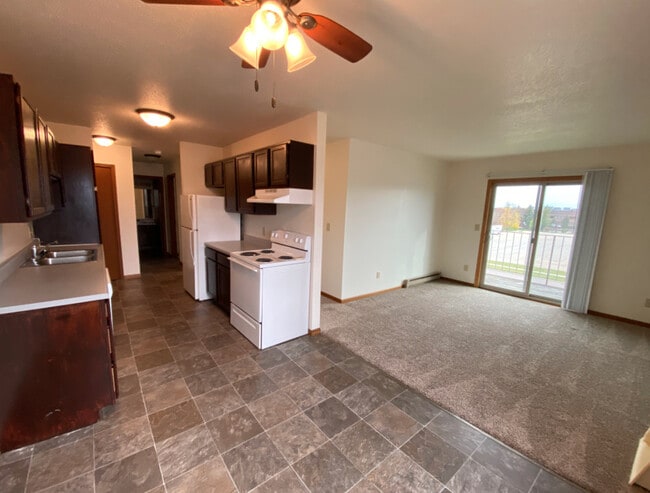 Kitchen & Living room - Page Meadows Apartment
