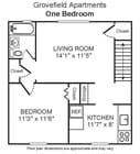 3 Room 1 Bed 1 Bath