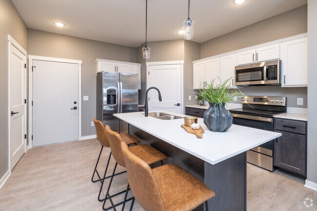2BD, 2BA - 871SF - Kitchen - Capital Lofts