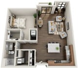 Floorplan 1F - Units 203 & 303