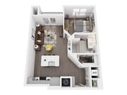 A2C 1 Bed, 1 Bath, 768 sq ft