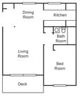 1BR/1BA