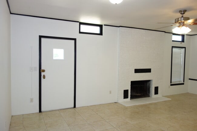 Inside the front you have the living room door