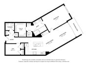 A7 1 dormitorio, 1,5 baños - 1217 pies cuadrados