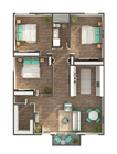 Alpha 3x1 Floorplan