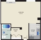 Studio/ 1 BA (Style A) | 455 sq. ft.
