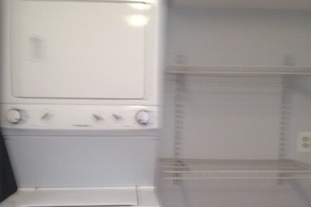 Stacked washer/dryer - 3905 Brenda Ln Unit One Bedroom apartment