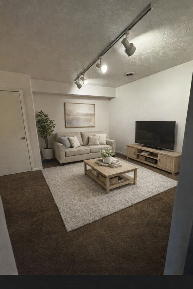 Living Area - Virtually Staged - Red Coat Manor Apartments
