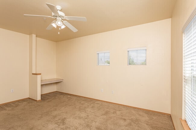 2BR, 2BA - 1108SF "Sapphire" Bedroom With Built-In Desk