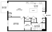 A2 Floor plan W Dimensions