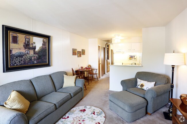 Cottge 1 Bdrm- Living Room - Bridgedale Terrace Apartments