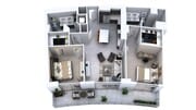 Two Bedroom Two Bath (1,214)