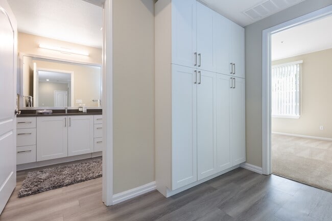 Upgraded Apartment Home Hall Storage and Bath