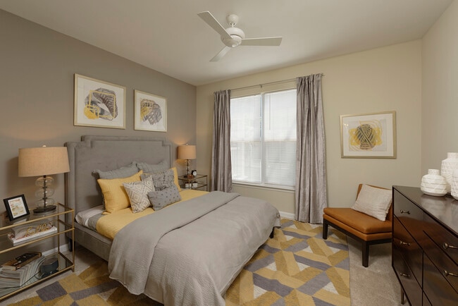 Espresso Finish Package townhome bedroom with carpet and closet