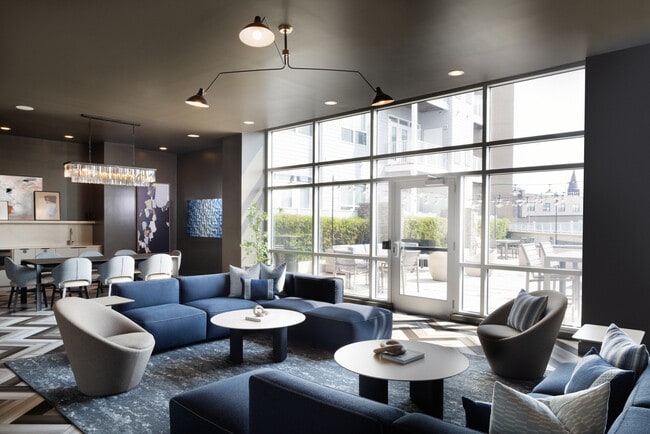 Resident lounge with entertaining kitchenette and ample seating