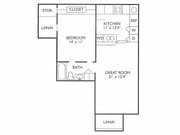 1BR/1BA