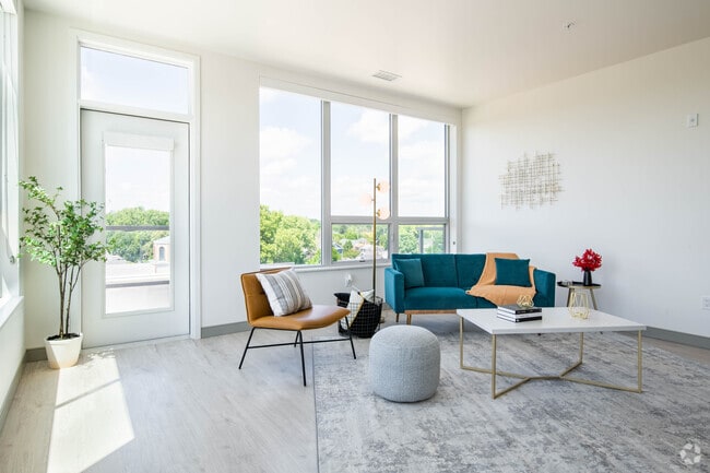 3 BR, 3C Model Living Room - Nexus at Union Corners