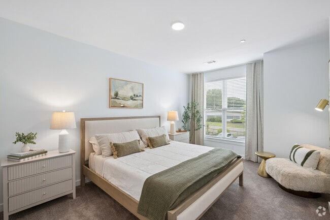 2BR, 2BA - 1,155SF - Primary Bedroom