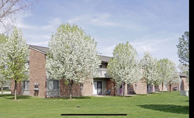 Courtyard in Spring Photo - Bradford Square Apartments