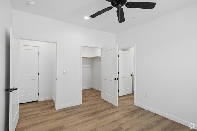 2BR, 2BA - 1,110SF - Primary Bedroom