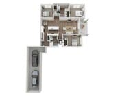 Floor Plan 3A | Seasons at Plainfield | Apartments in Plainfield, IL