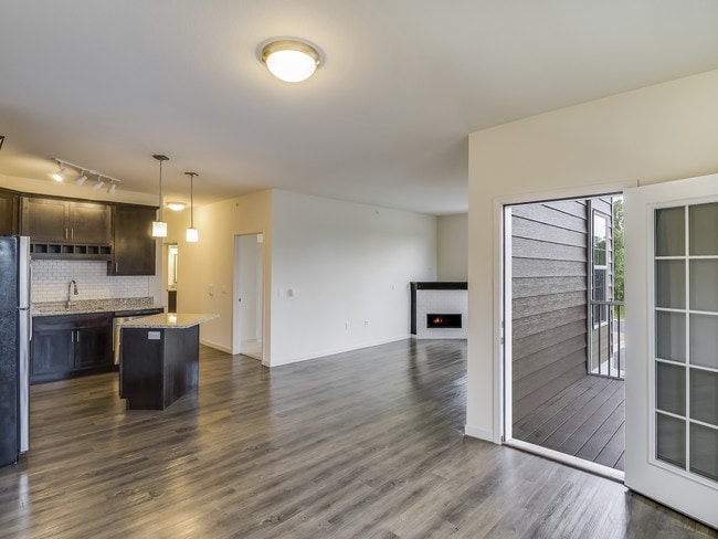 Fireplace is the Walnut Apartments