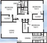 3BR/2BA
