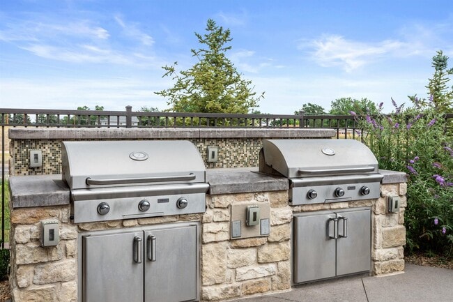 A grilling station out here holds two grills, so nobody waits a turn.