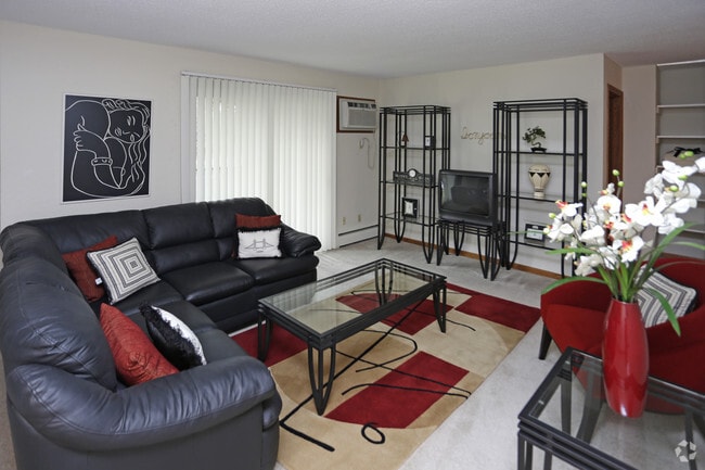 One Bedroom-Living Area - The Willows Apartments