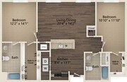 Randolph floor plan Ayrsley Lofts