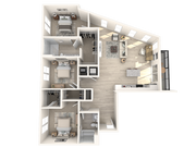 C1.0 | Three Bedroom, Two Bathroom