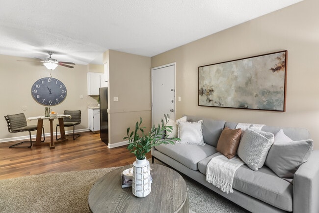 Model Living Room - River's Edge Apartments