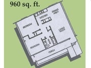 2BR/1BA