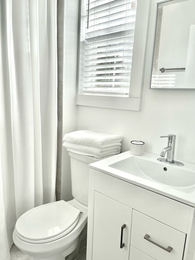 Shower, Toilet and Sink