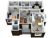 B2 2x2 1035sq ft