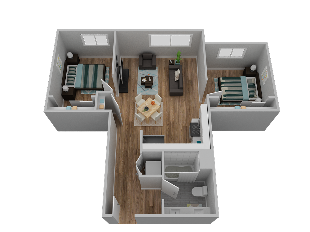 Floor Plan - A-2x1