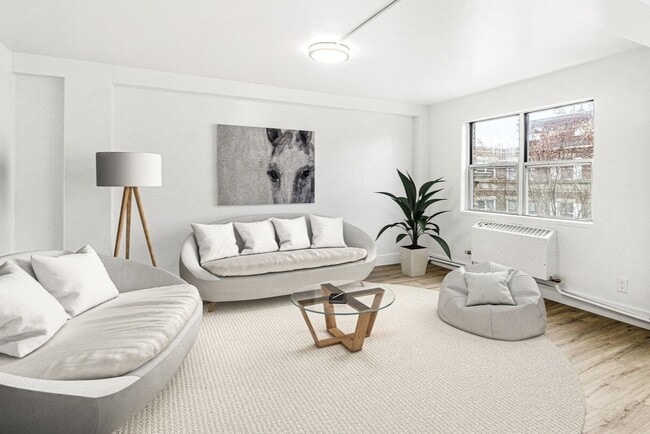 Living Area-Upgraded - Rochester City Apartments