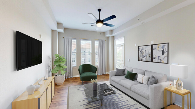 Newly Renovated Living Room - Reveal on Cumberland Apartments
