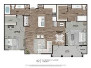 2 HABITACIONES / 2 BAÑOS