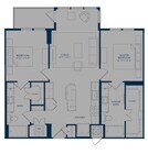 B3: 2bed 2bath