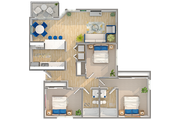C1 | 3-Bedroom Floorplan