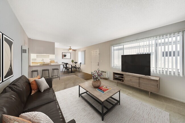 Classic Package I dining and living room with carpet