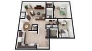 B2: 2 Bed 1 Bath
