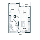 A2a: 1 bed 1 bath