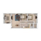 Harbor Inn - Three Bedroom, 1040 sq. ft.