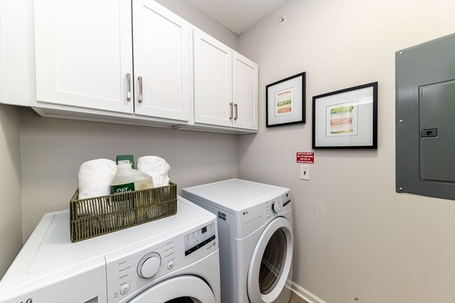 Laundry room with built in storage